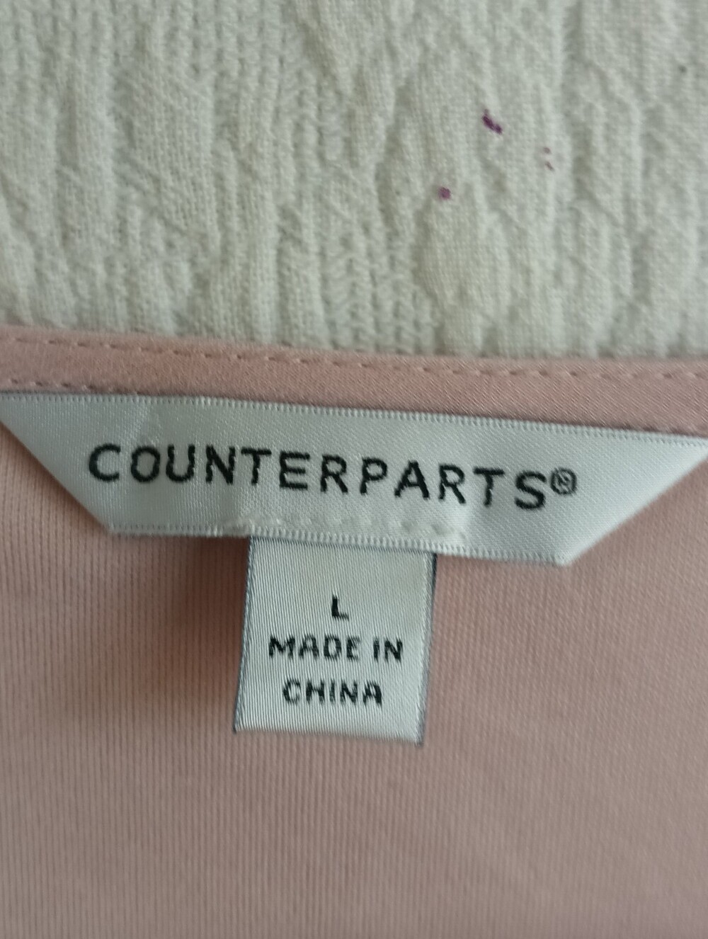 Counterparts Soft Pink Lace-Trim Sheer Tank Shark Bite Boho Lace Flowy Oversized - Picture 5 of 7